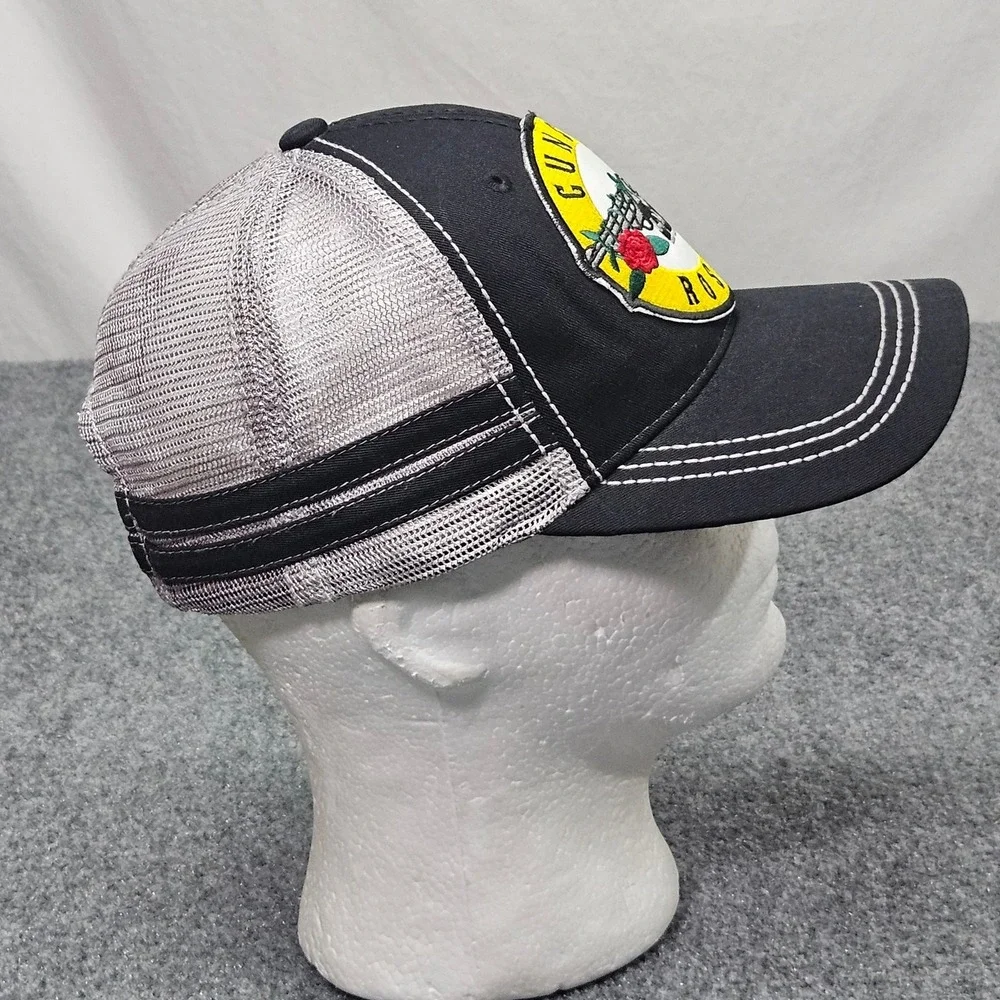 Guns N Roses Trucker‎ Hat Black Mesh Snapback Band Cap 80s Rock Grunge Festival